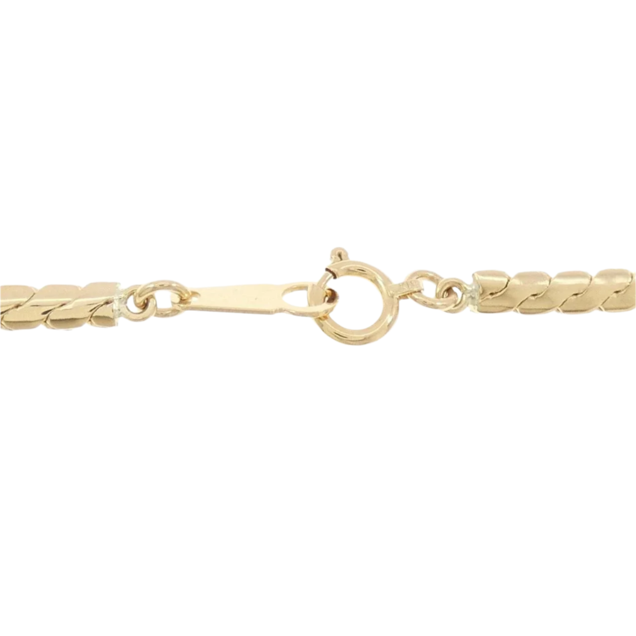 18k Solid Yellow Gold Tasaki Necklace with Diamonds