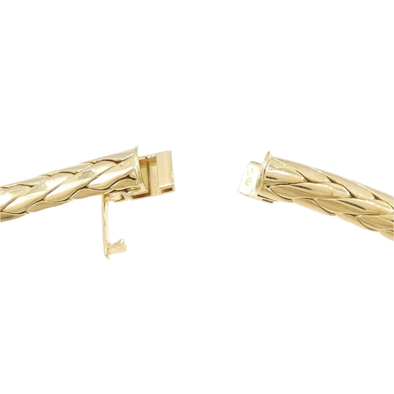 18k Yellow Gold Chunky Enamel and Diamond Necklace 2.45 CTW