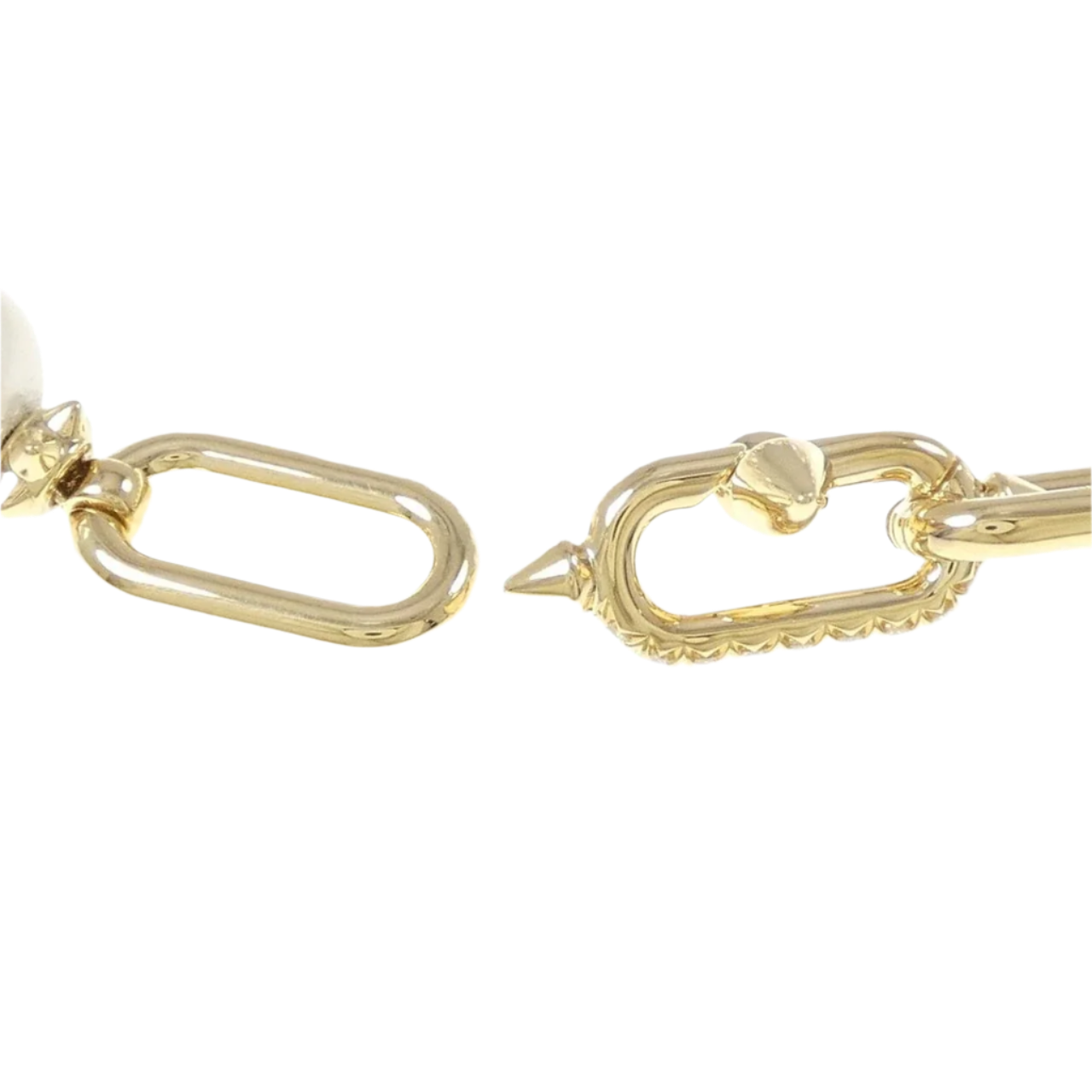 Tiffany & Co. Titan Pearl Link Bracelet in 18k Yellow Gold and Diamonds